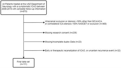 High posterior cerebral artery flow predicts ischemia recurrence in patients with internal carotid artery occlusion